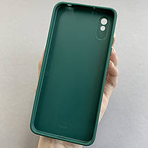 Чохол для Xiaomi Redmi 9A мрамуровий чохол із захистом камери на телефон сяомі редмі 9а зелений q7k, фото 3