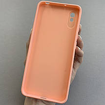 Чохол для Xiaomi Redmi 9A чохол з макарунами із захистом камери на телефон сяомі редмі 9а персиковий q7k, фото 3