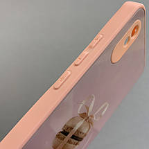 Чохол для Xiaomi Redmi 9A чохол з макарунами із захистом камери на телефон сяомі редмі 9а персиковий q7k, фото 4