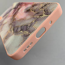 Чохол для Xiaomi Redmi 9A мрамуровий  чохол із захистом камери на телефон сяомі редмі 9а персиковий q7k, фото 5