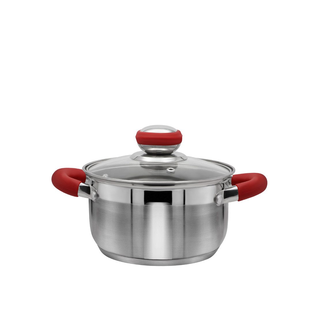 Каструля з нержавіючої сталі Zauberg 1,9 л ZB-1,9 CR RED