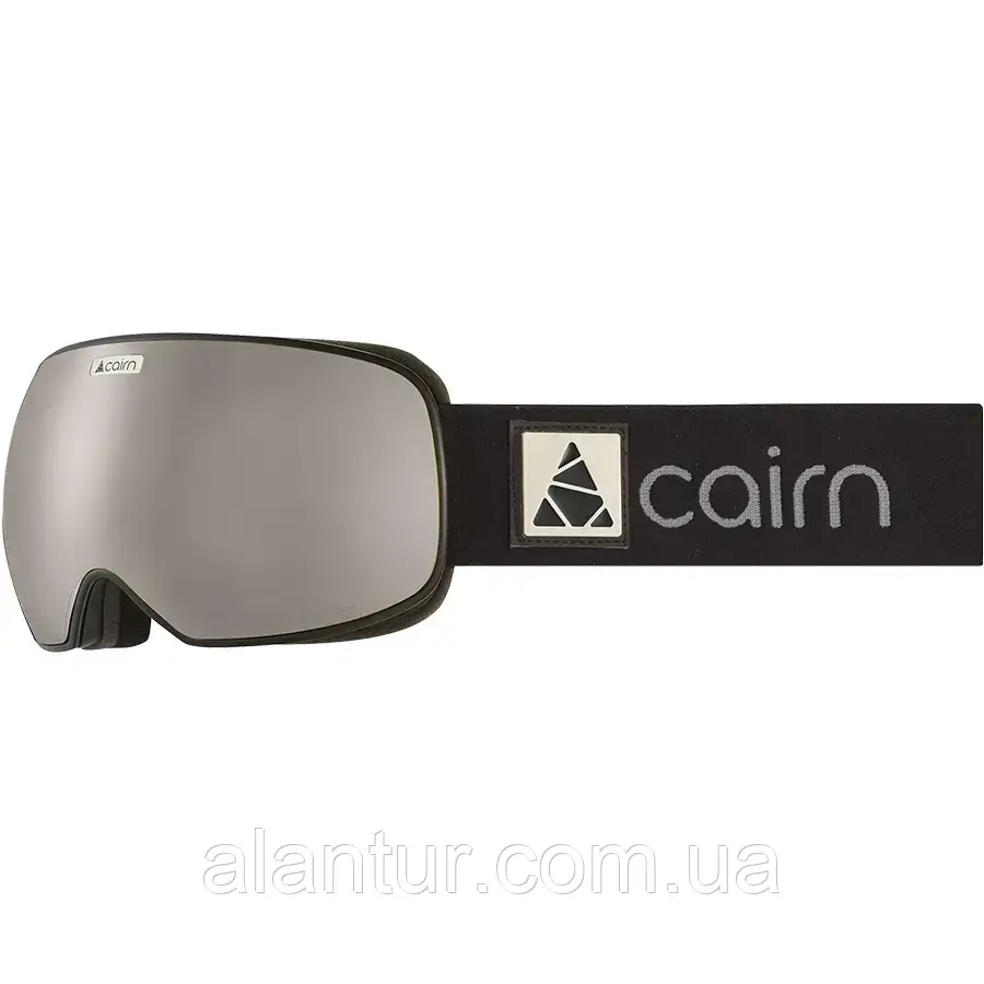 Маска Cairn Gravity SPX3 чорнo-срібляста для сноубордингу, 2 лінзи, антифог, фото 1