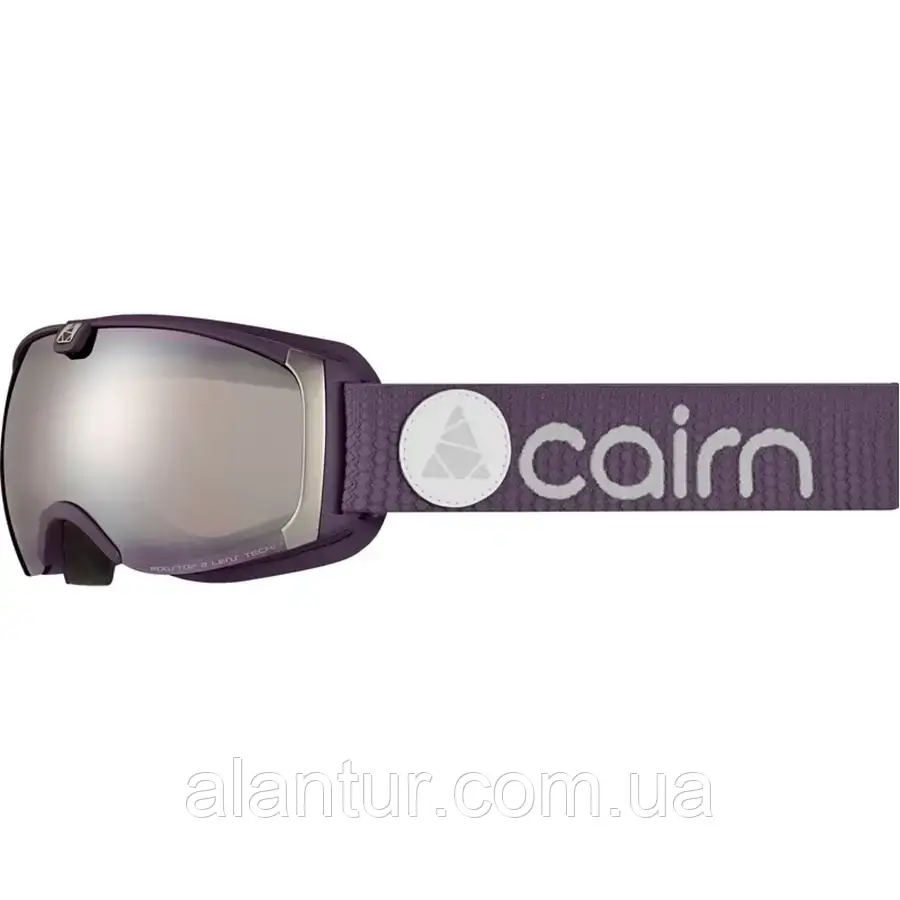 Маска Cairn Pearl SPX3 для жінок з подвійною сферичною лінзою, захист UV 3, матовий фіолетово-сріблястий., фото 1