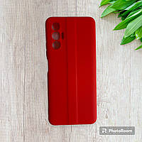 Чехол Silicone case Full для Tecno Spark Go 2022 (KG5m) с закрытым низом микрофиброй силикон