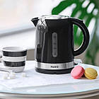 Електрочайник Magio MG-111 1л, маленький електрочайник, гарний електричний чайник, безшумний чайник, фото 3