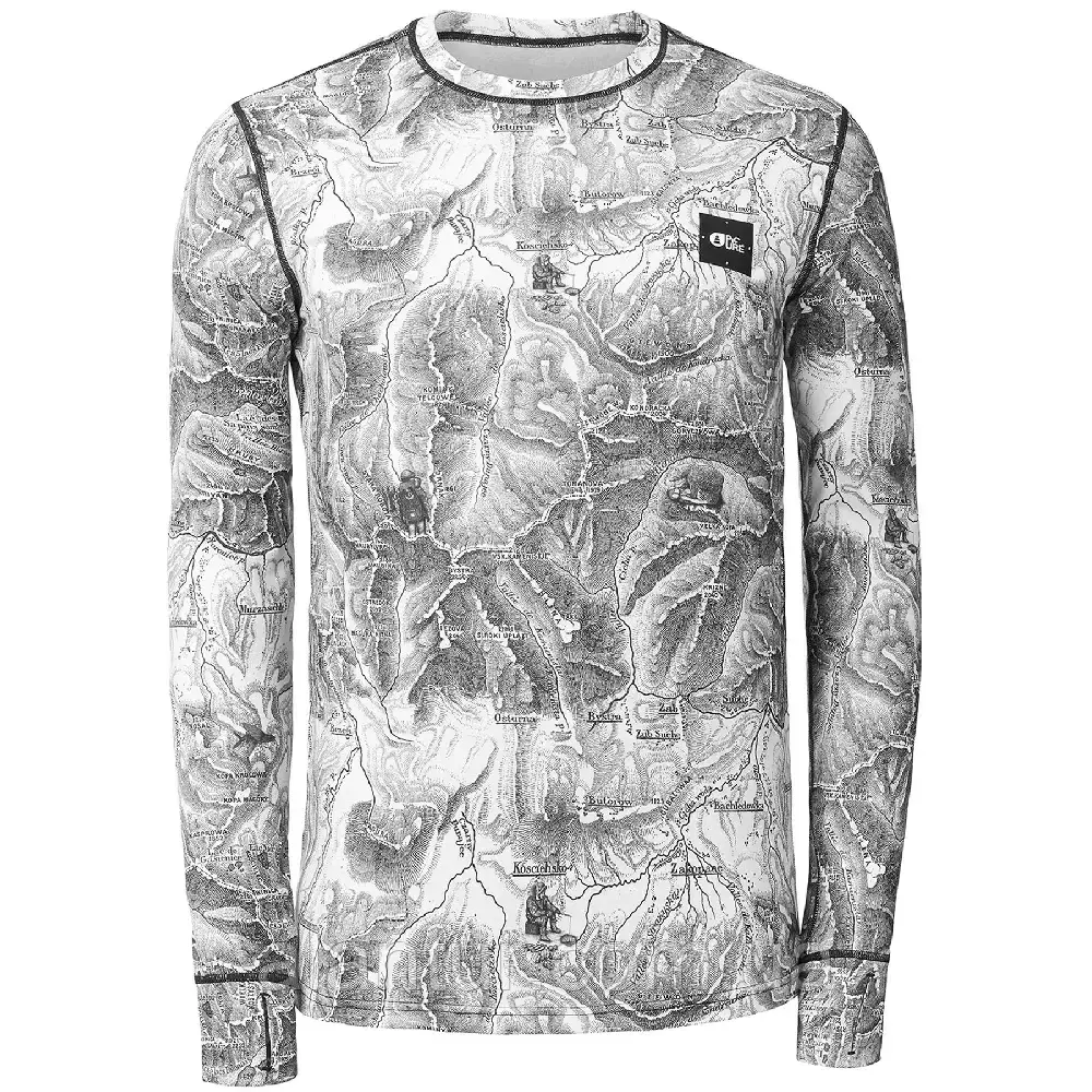 Чоловічий термореглан Picture Organic Nangha 2022 S, Dry Now, антибактеріальний, з отворами для пальців, фото 1