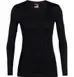 Icebreaker Bodyfit 200 Oasis W чорний L - жіночий термореглан з меріносової шерсті, теплий і дихаючий, фото 2