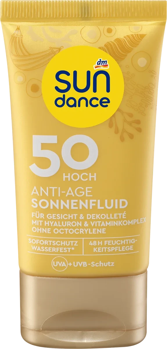 Антивіковий сонцезахисний флюїд для обличчя SUNDANCE Anti Age LSF 50, 50 мл.