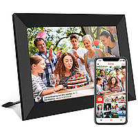 Цифрова фоторамка WiFi 10 дюймів Photo Frame FRAMEO електронна рамка для фото із сенсорним дисплеєм і пам'яттю