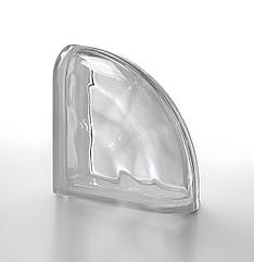 Кутовий спеціальний склоблок Neutro TER Curvo O,Т без кольору 190х190х80 мм серія Design