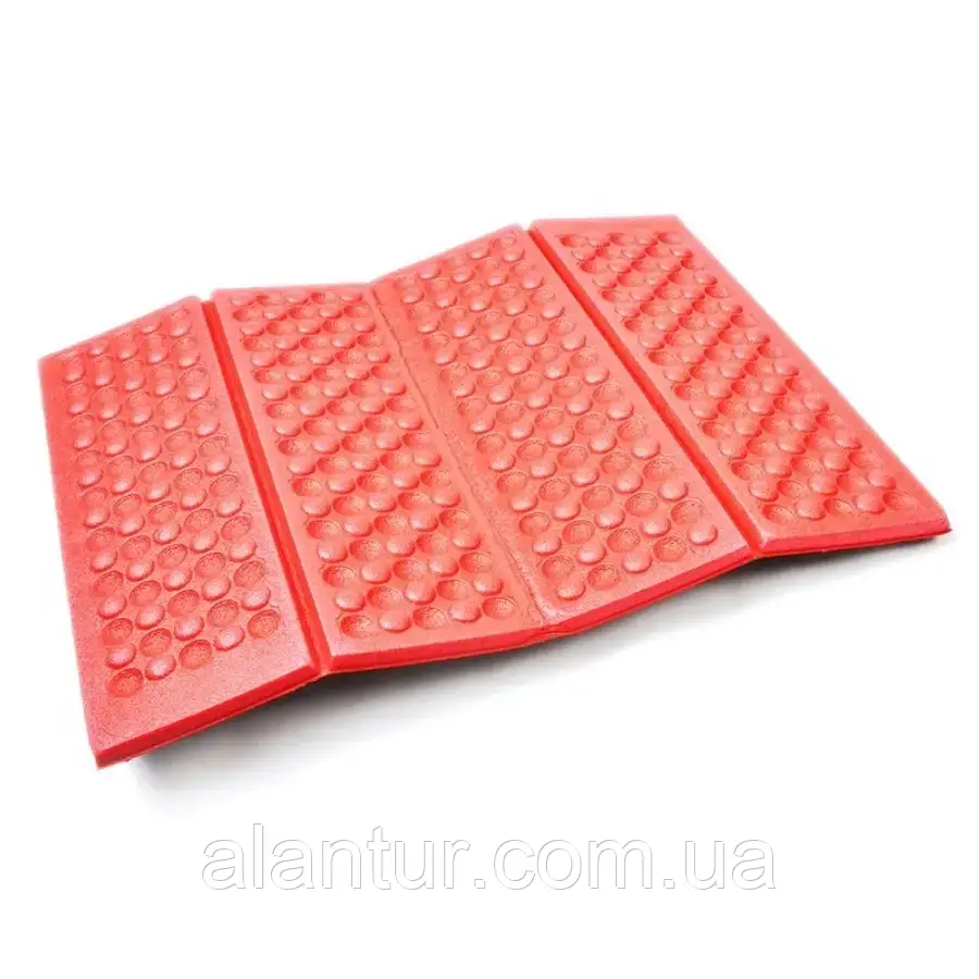 Сидушка AceCamp Portable Pad червона, складна, легка, 40x30 см, чохол у комплекті