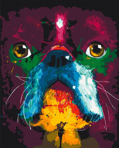 Картина за номерами ФРАНЦУЗЬКИЙ БУЛЬДОГ 40*50 см Art Craft 11650-AC