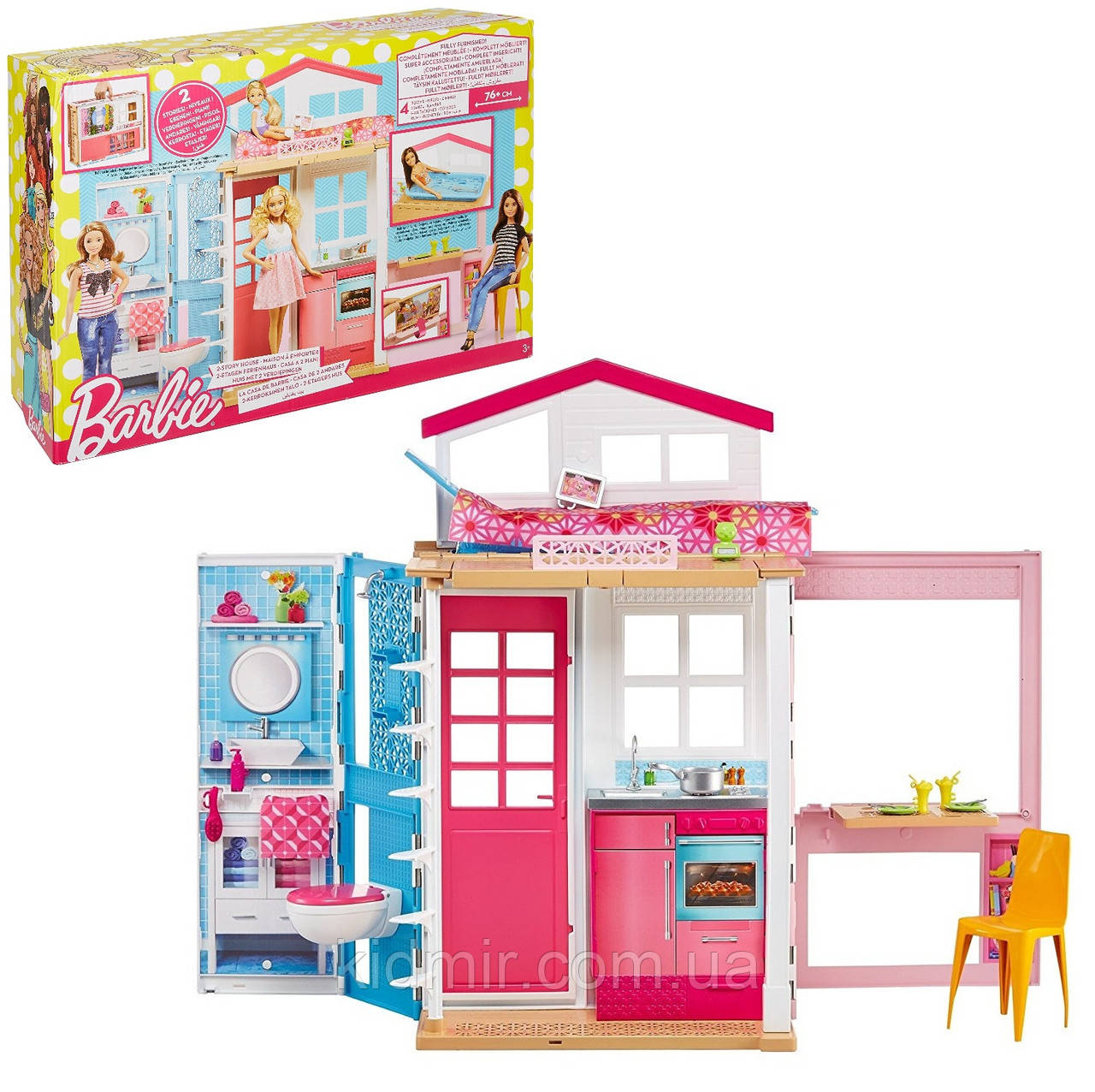 Barbie House DVV47 Будиночок Барбі розкладний, фото 1