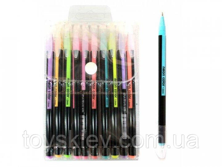 6207-10 Набір ручок неон. 10 цв.NEON COLOR