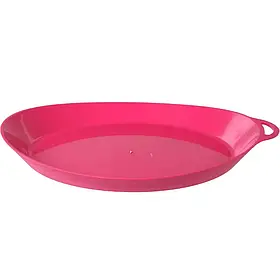 Тарілка Lifeventure Ellipse Plate Pink для походів, легкий пластик без BPA, 270x230 мм