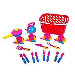 04-438 KW Посуд у кошику Kinderway