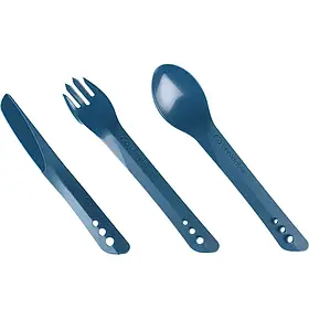Набір столових приборів Lifeventure Ellipse Cutlery, вилка-ложка-ніж, синій, без BPA