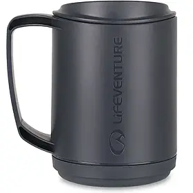 Термокружка Lifeventure Insulated Ellipse Mug 350 мл графіт, легкий пластик, для подорожей