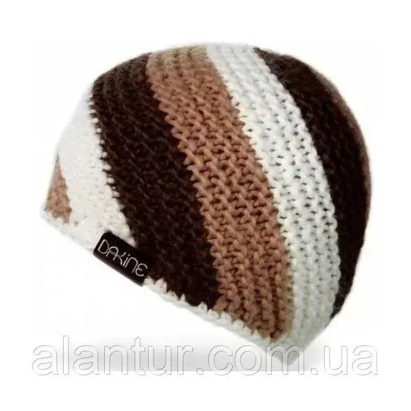 Dakine шапка Jonie коричнева теплий акрил з флісовою підкладкою, фото 1