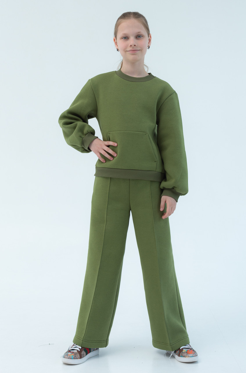 Купить Трикотажный костюм с широкими штанами для девочки в Харькове от ...