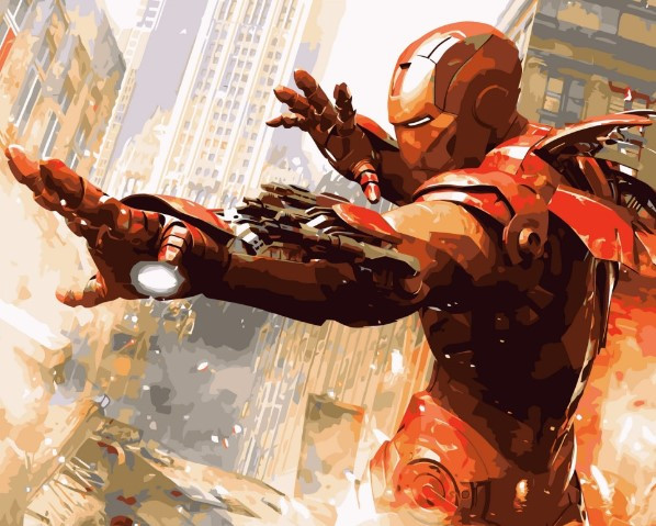 Картина за номерами IRON MAN 40*50 см Art Craft 16007-AC