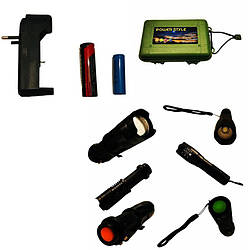 1606 Ліхтарик 2 штуки в пластиковому боксі, 2 батар