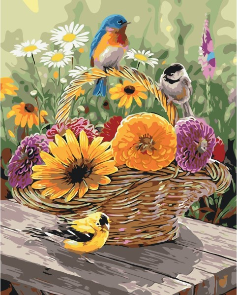 Картина за номерами ЛІТНІЙ КОШИК. КВІТИ
40*50 см Art Craft 13134-AC