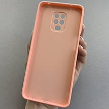 Чохол для Xiaomi Redmi Note 9s мрамуровий чохол із захистом камери на телефон сяомі редмі нот 9с персиковий q7k, фото 3
