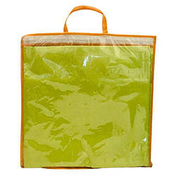 Постільний комплект 3 предмети тканина ранфорс салатовий, у сумці