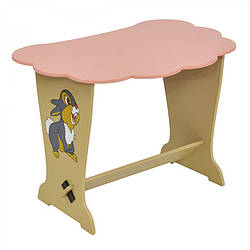 6131 Стіл тучка Зайчик колір рожевий МАСЯ