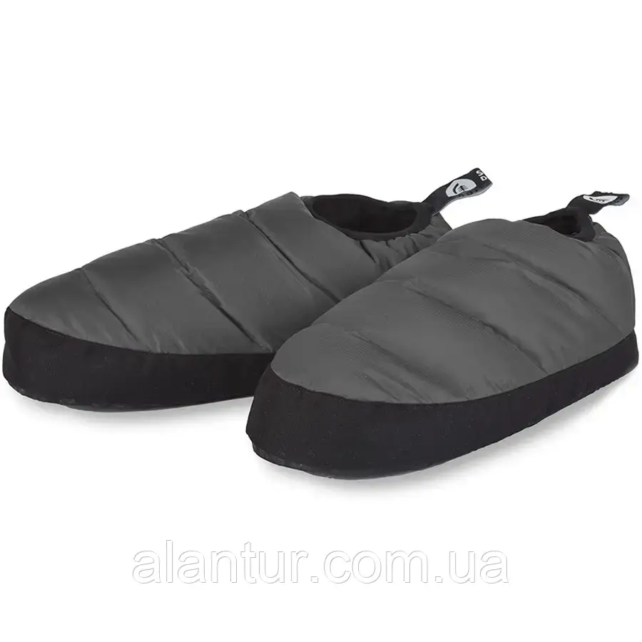 Пухові мокасини Sierra Designs Down Moc сірі для альпінізму та туризму, 800 DriDown™, фото 1