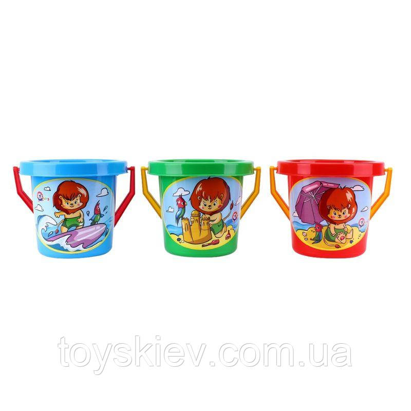 1288 Відро Б Технок, пластик, 3 кольори, фото 1