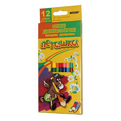 1011-12 СВ Двухсторонний карандаш Marco 12/24 цв