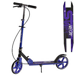 02305 N Самокат двоколісний Skyper Neon сталева рама, ручне гальмо, колеса PU діаметр 200 мм