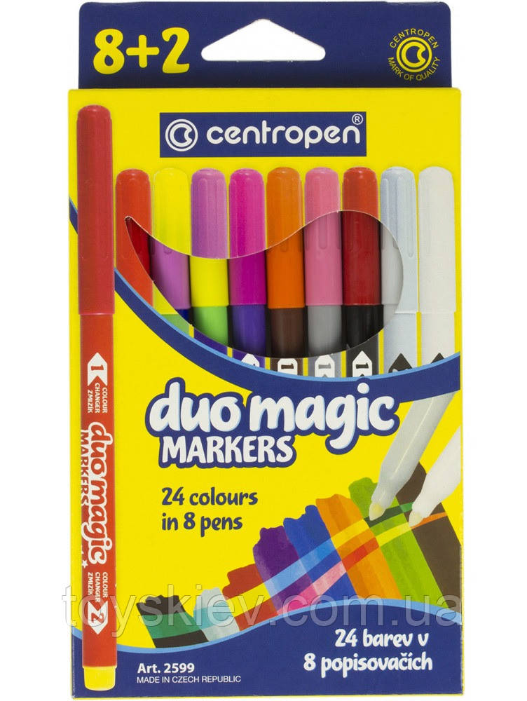 2599 Фломастери DUOMAGIC 10цв, фото 1