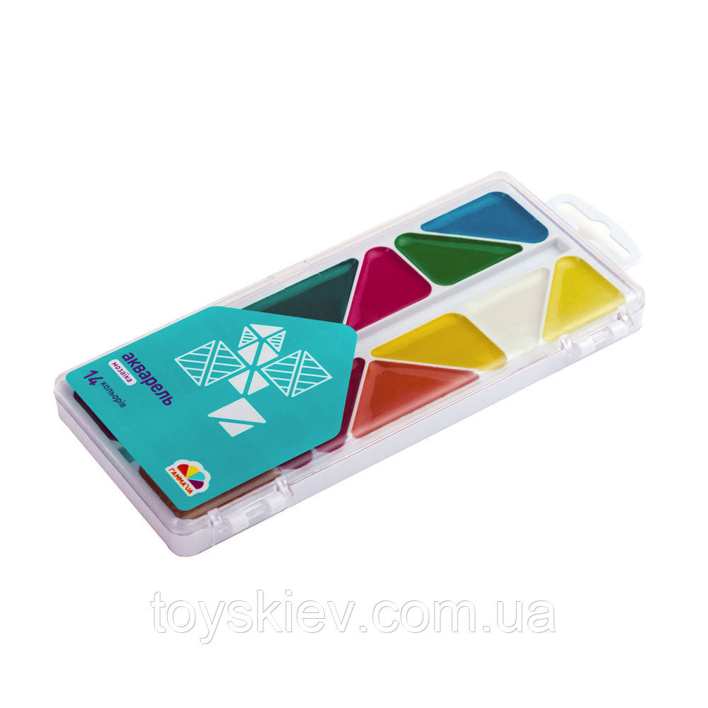 300103 Акварель медова 14цв Мозаїка, фото 1