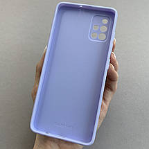 Чохол для Samsung Galaxy А51 чохол бузковий мармур із захистом камери на телефон самсунг а51 Q7K, фото 2