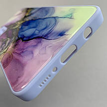 Чохол для Samsung Galaxy А51 чохол бузковий мармур із захистом камери на телефон самсунг а51 Q7K, фото 4