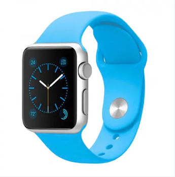 Ремінець Silicone для Apple Watch 38/40 mm Блакитний (KG-8512)