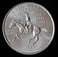 Монета США 25 центів 1999 р. Делавер