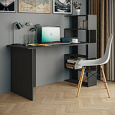 Стіл письмовий з полицями праворуч, для ноутбука та комп' ютера M-15