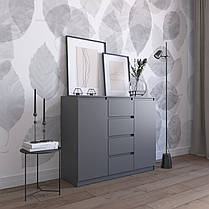 Комод на 4 шухляди та 2 двері з фасадами без ручок R-11, фото 2