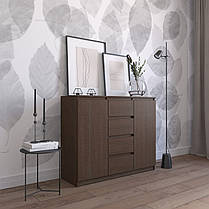 Комод на 4 шухляди та 2 двері з фасадами без ручок R-11, фото 3