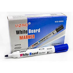 8886 WB Маркер для сухої дошки синій, 10 штук в пакованні