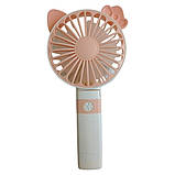 Вентилятор ручний акумуляторний DianDi Mini Fan SQ-2163 з USB-зарядкою та складною ручкою Рожевий, фото 4