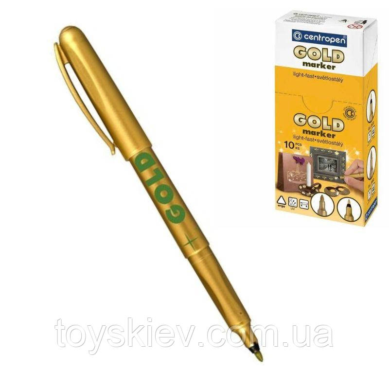 2690-12 Маркер ЗОЛОТОЙ 1,5-3мм CENTROPEN, фото 1