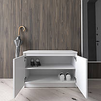 Тумба для взуття в передпокій з фасадами без ручок R-20, фото 4