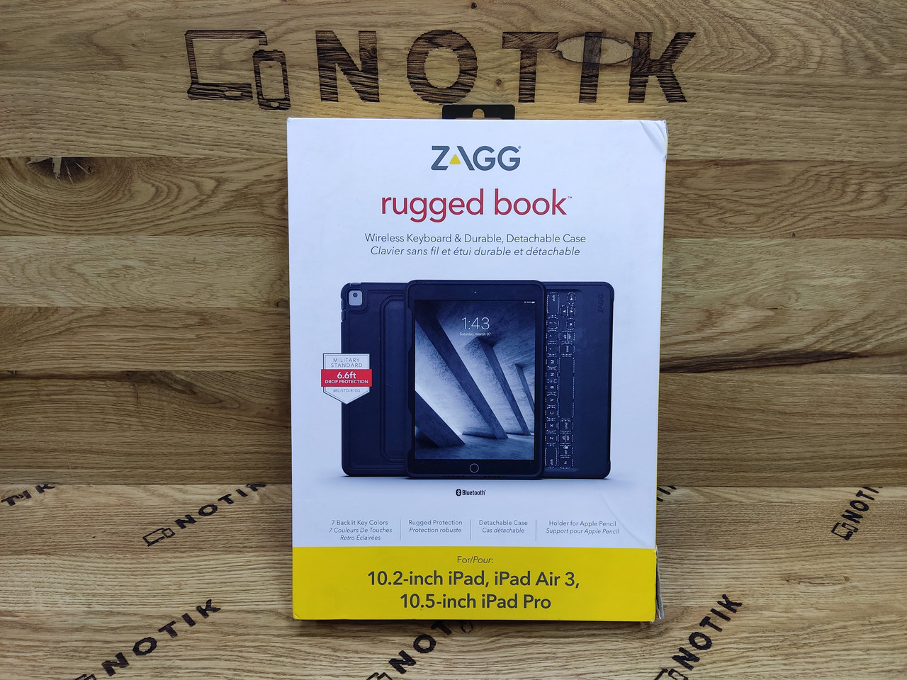 Захисний чохол-клавіатура ZAGG Rugged Book 10.2"-10.5" Чорний Новий