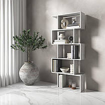 Полиця для книг, стелаж для дому на 5 поличок M-12, фото 4