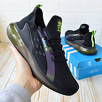 Черные мужские кроссовки Adidas ZX Boost. Удобные кроссы для парней Адидас.